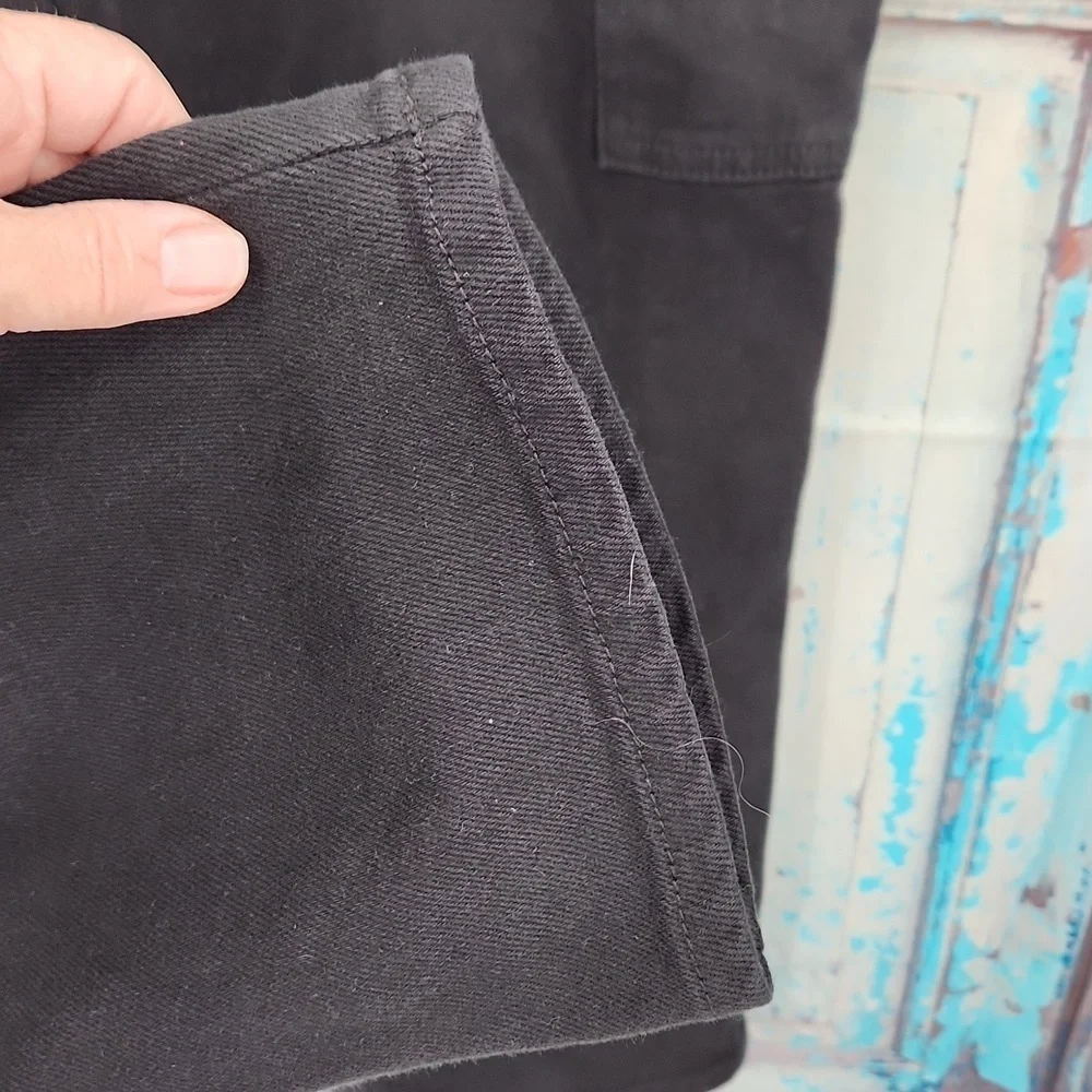 Aritzia Wilfred Free Modern Cargo Pant Black Denim